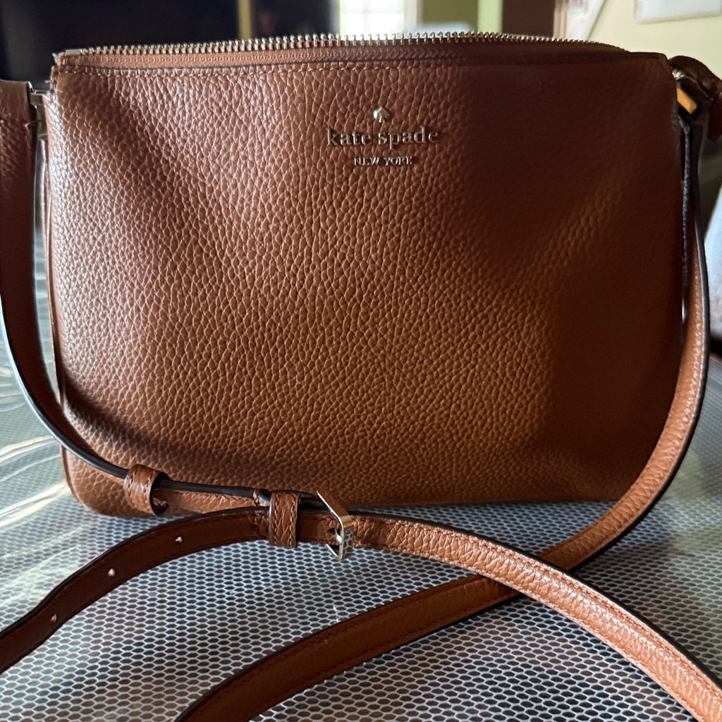 Kate Spade Tan Leather Crossbody Bag